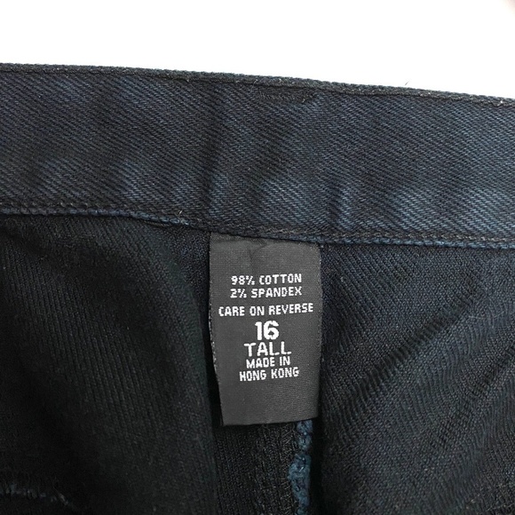 New York Jeans Bootcut Women's size 16 Tall Black Denim Jeans - Picture 3 of 3